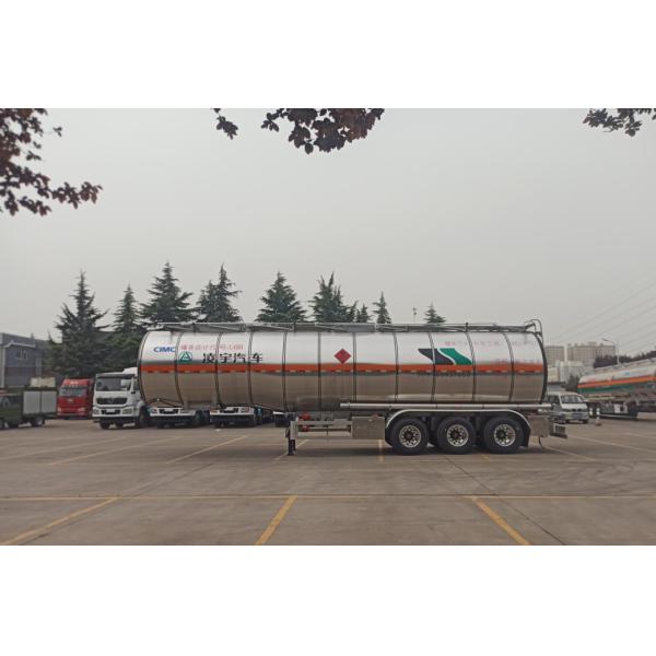 CIMC LINYU 46000L Aluminum Alloy Fuel Tanker Trailer Truck with Wheelbase 6150 1310 1310