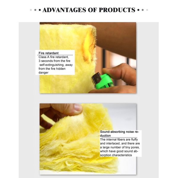 Fireproof Glasswool Blanket Insulation 25mm - 100mm Thickness For Steel Structure Roof