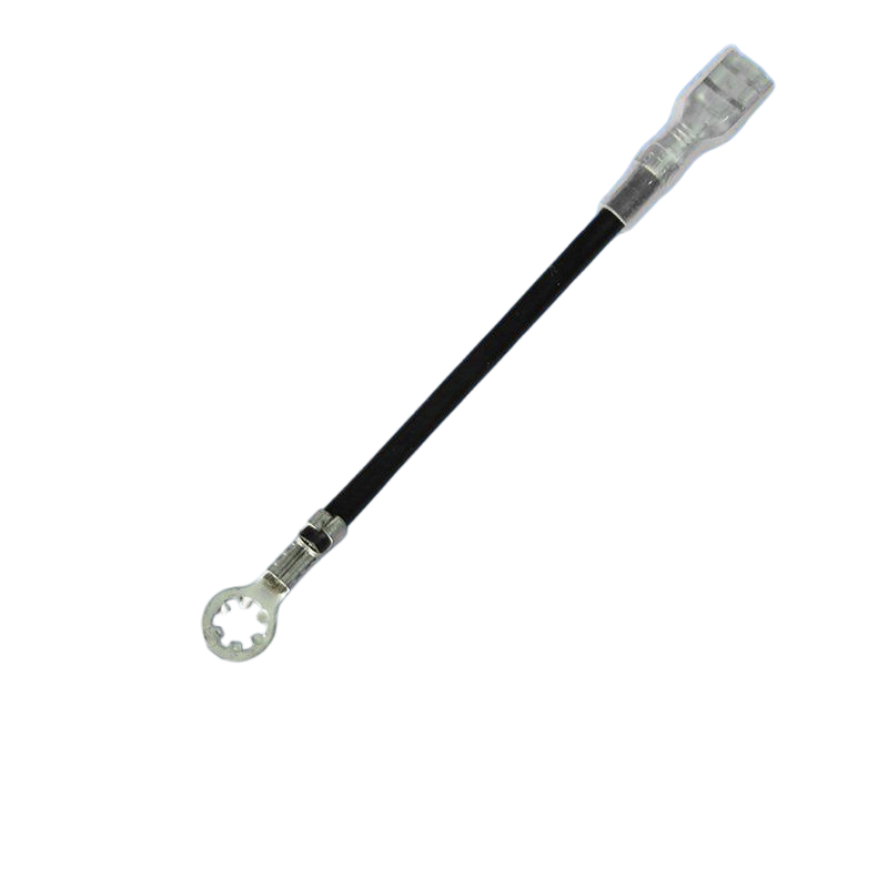 Custom Heat Shrink Protected Pre-Crimped Quick Disconnect Wire Harness, Dual-End Tab & Serrated Ring to Terminal Jumper Cable Assembly for Home Appliance, Wholesale China