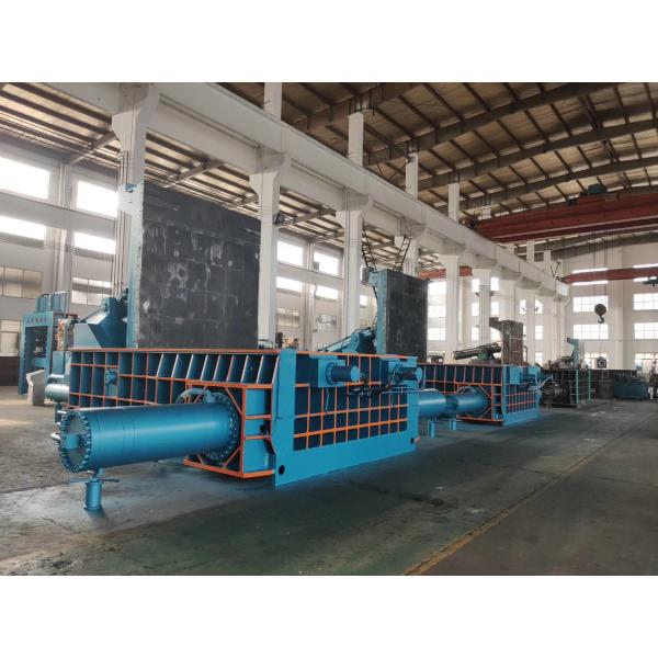 60kw High Density Hydraulic Metal Press Machine Capacity 6-12 Bales Per Hour