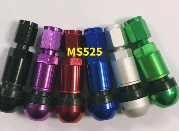 Aluminium Alloy Car Tyre Valve Tubeless , Colorful Tpms Tire Valve MS525