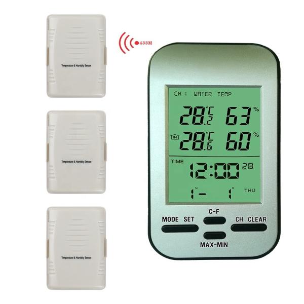 Home Wireless Temperature And Humidity Meter With Clock And Weather Forecast Function