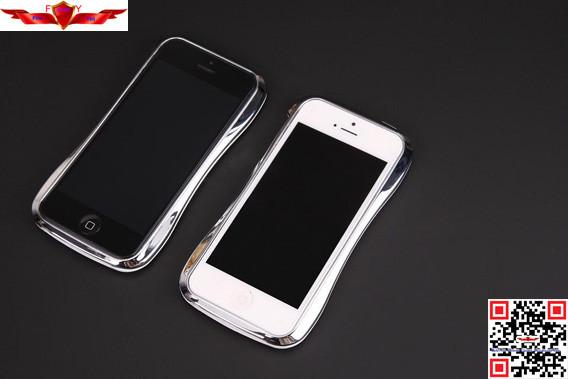 New Hot Selling 100% Qualify 3D Aluminum Cover Case For Iphone 5/5S With Gift Box