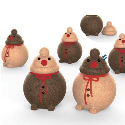 Eco Christmas Cork Craft Cork Container Storage Box Decorations Desktop