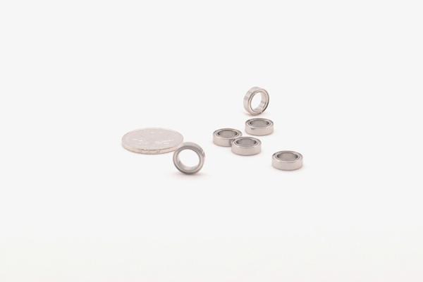 Professional 693ZZ 3*8*4mm High Speed Ball Bearing Greese / Oil Lubrication