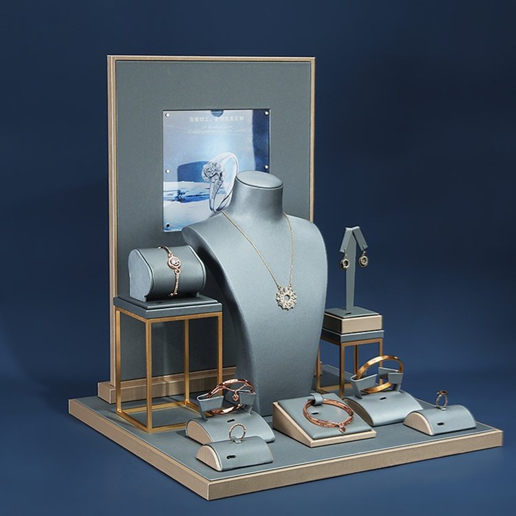 Customized Design Durable Construction Jewelry Display Stand for Easy Clean Jewelry Showcase
