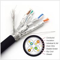 Cat6A câble blindé, 1000 pieds, S/FTP 23AWG, cuivre massif nu, 650MHz, vitesse de 10Gb
