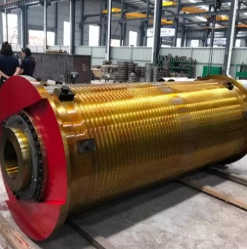Stress Relieved Steel Drum with Precision CNC Machined Rope Grooves for OEM Customization