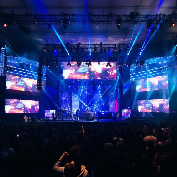 P4 / P4.81 LED Video Wall Rental High Definition Screen с широким углом обзора