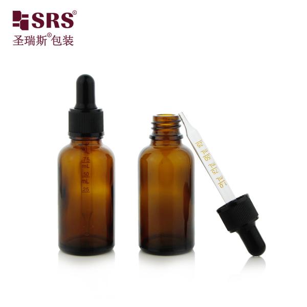 D002 Applicateur de gouttelettes pour huile essentielle en bouteille de verre à côtes 18/415