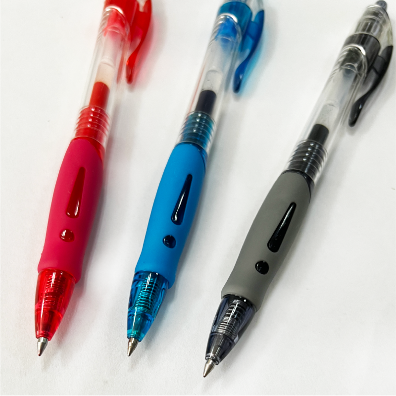 Best selling wholesale high quality school and office customizable plastic 0.5mm multi-colored ink gel pen