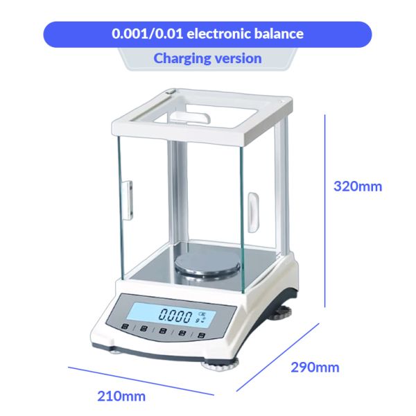 Laboratory 0.01g Analytical Balance Scale  External Calibration 600g 1000g 2000g 3000g Capacity Analytical Balance