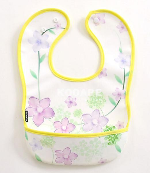 Safety Waterproof Baby Bib , Toddler Feeding Bibs 100% Polyester Washable