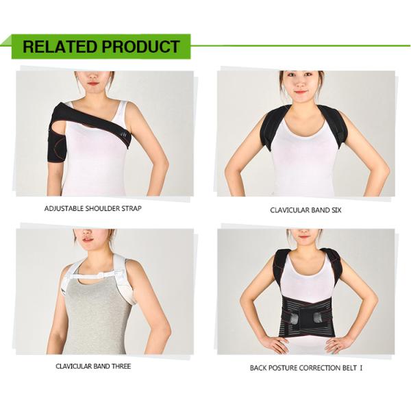 Hot selling high quality black back posture corrector clavicle brace