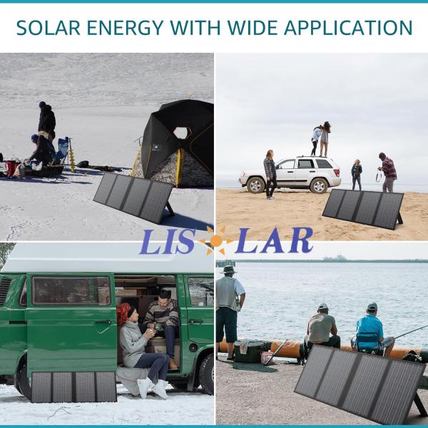 Cargador de baterías solares plegable para viajes Tamaño desplegable 1670 * 500 * 5MM para actividades al aire libre