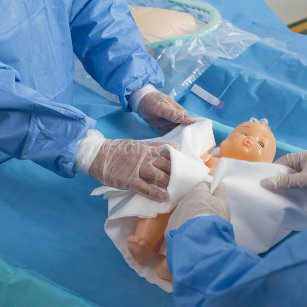 Disposable sterile surgical C-section pack / cesarean section kit