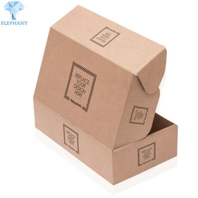 Tipo feito sob encomenda reciclável quente Logo Printed Folding Kraft Shoe do preço de venda o baixo corrugou caixas de transporte