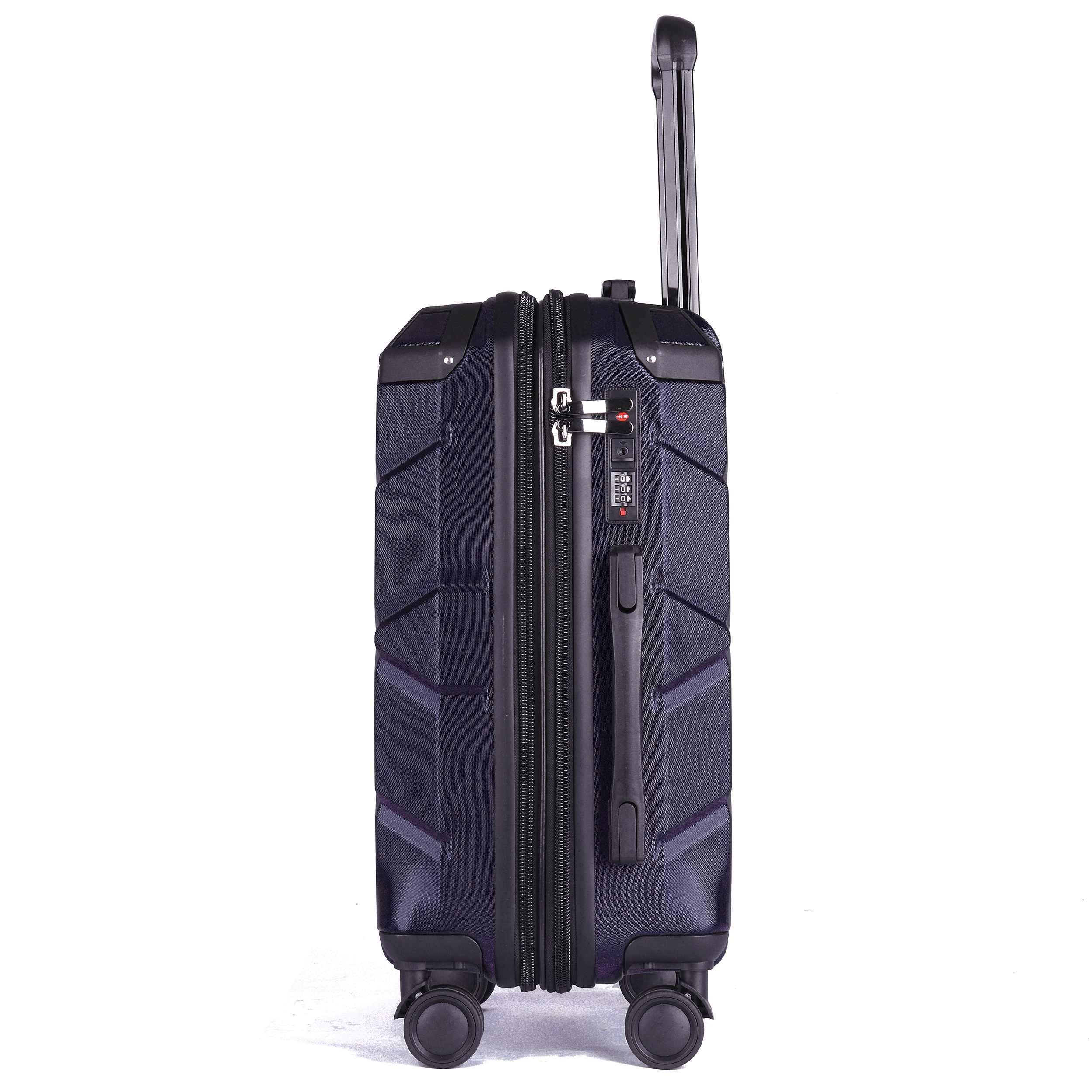 20 24 28 Inch Trolley Luggage Set Double-Layer Explosion-Proof Zipper with Hook Bottom Handle Durable PP & Aluminum Suitcase