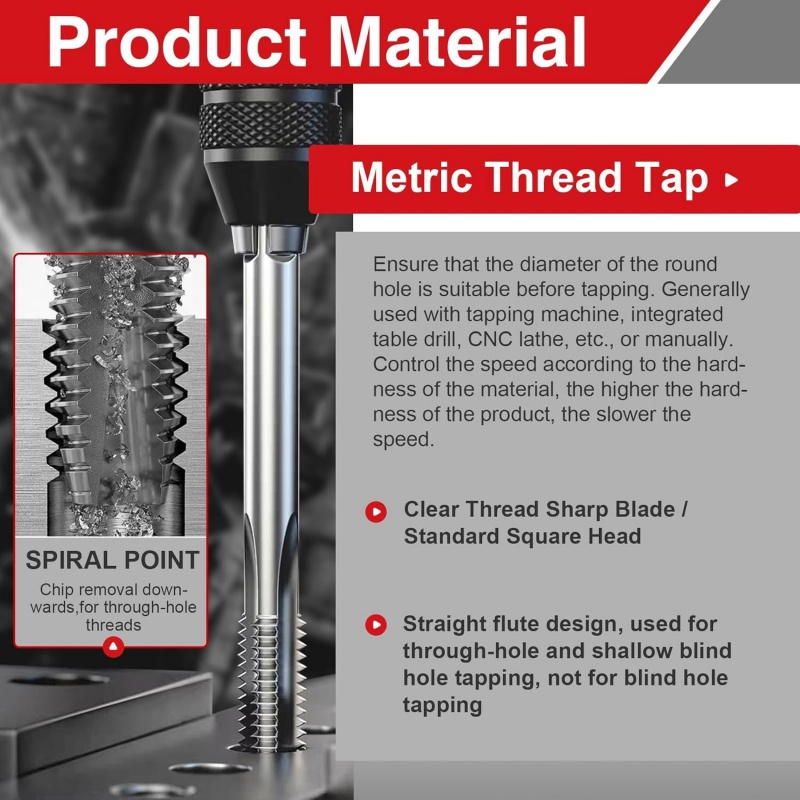 HSS M14 x 1.5 Tap and Die Kit | 6H Precision Threader for Hydraulic & Engine Maintenance