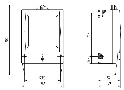 Single Phase Electronic Energy Meter , Electric kilowatt hour meter Analog Display