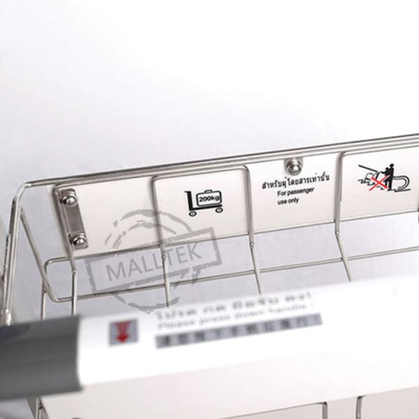 Груз 250 кг из нержавеющей стали аэропорт троллейбус 2 уровень 4 колеса с тормозами