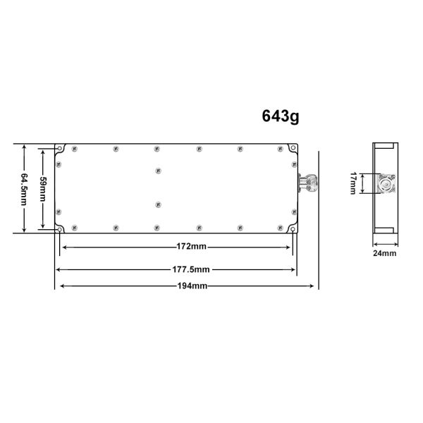 Customize 130W WIFI 5GHz 5150 mhz 5850 mhz anti fpv uav module with VCO modulation