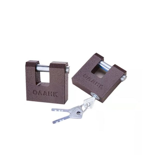 Rarlux Industrial Safety Durable High Security Solid Iron Disc Padlock 60-70mm with Plastic Painted Body and 3 Pcs Vane Keys