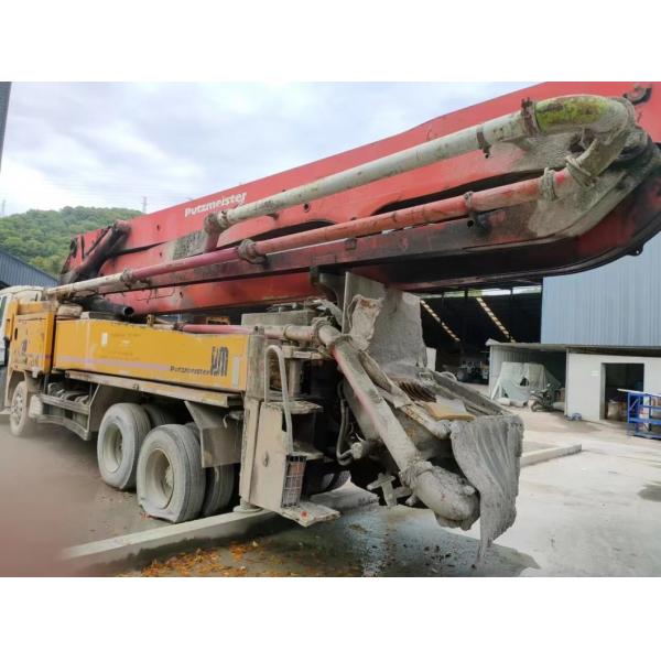 2010 Putzmeister 42m Concrete Pump Orange Concrete Mixer Batching Plant Without Truck