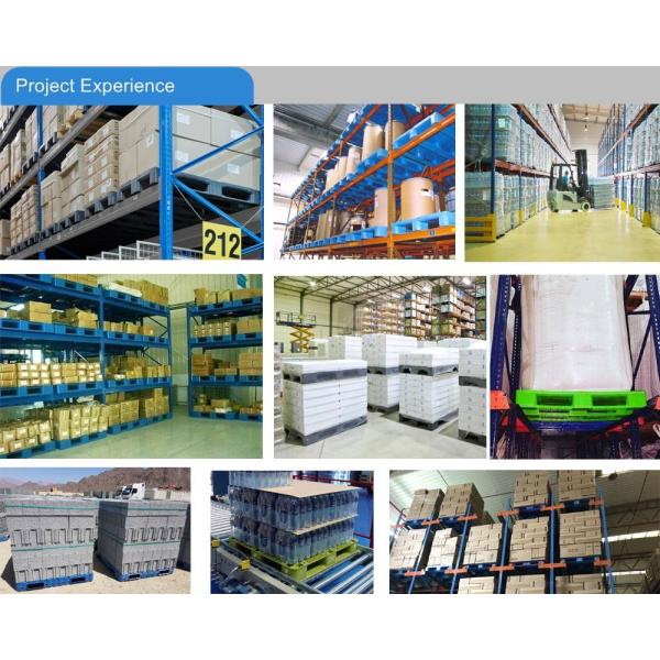 Black Gray Blue HUADING Collapsible Container Corrugated Foldable Plastic Pallet Square Sleeve Box with Lids