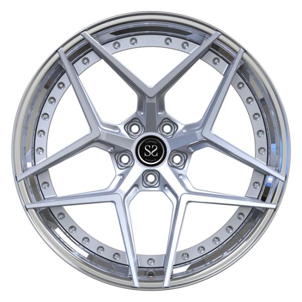 19inch 19x10 19x10.5 2 Piece Forged Wheels Toyota Supra Stepped Lip Polished Rims
