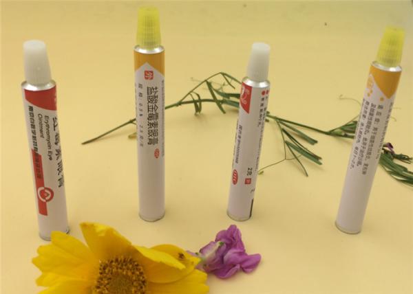 Recyclable Aluminum Eye Ointment Tube Epoxy Phenolic Resin Internal Lacquer