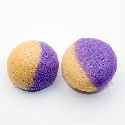 Esponja Konjac natural 8.5cm*5.5cm*2.5cm do inclinação redondo feito sob encomenda