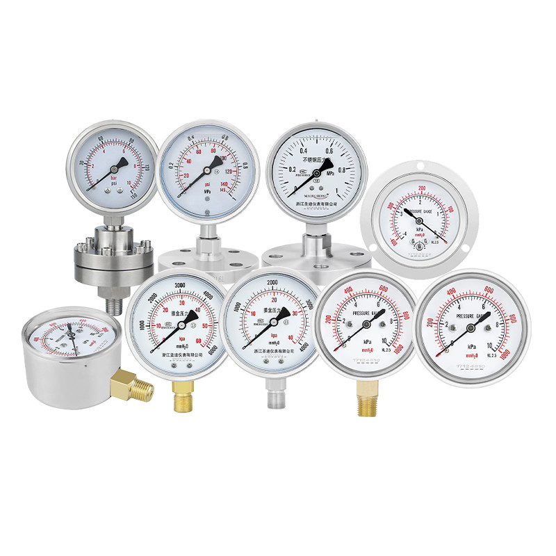 Gas Measurement Tool 60mm Capsule Micro Pressure Gauge Thread ZG1/4 Range 2.5-100kpa