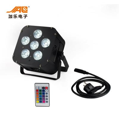 No Fan 6PCS Battery LED Par Can Stage Lights IP33 100 Thousand Hours Lifespan