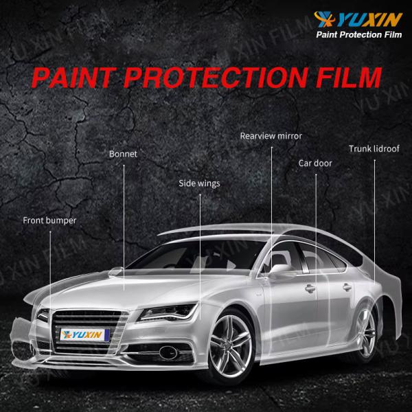 60inchx40ft Car Paint Protection Film Glossy Black TPU PPF Film 7.5 mil Thickness
