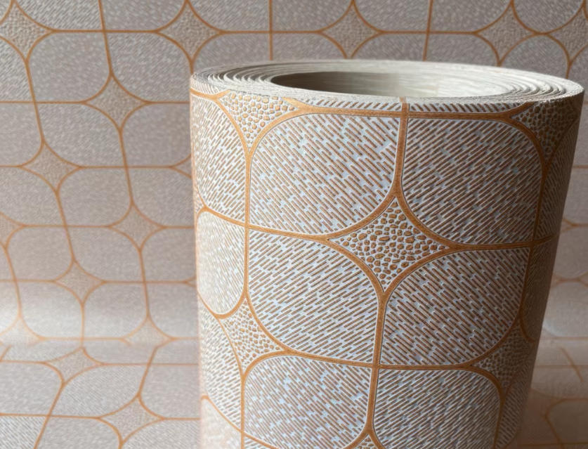 Wood Grain Gypsum Film Cold Lamination PVC Film Roll 0.05mm-0.20mm