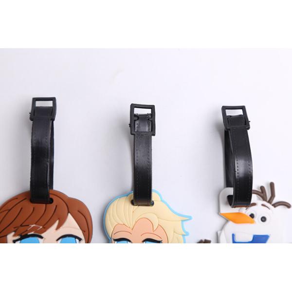 Custom wholesale cartoon soft pvc travel baggage bag/handbag tag/silicon rubber luggage tag