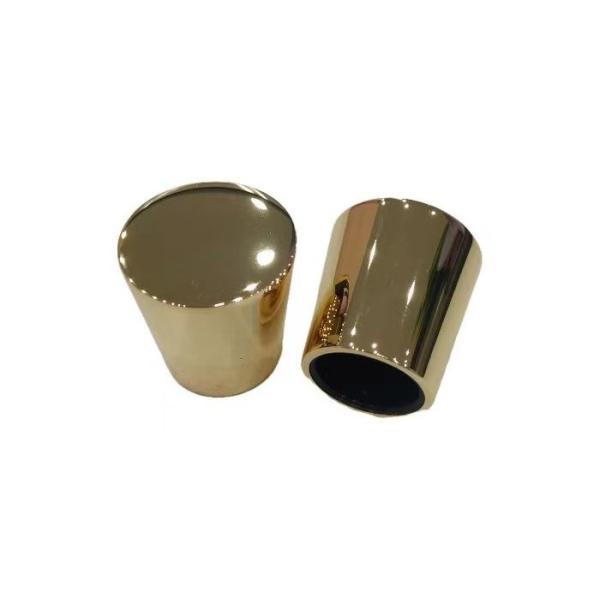 Zinc Alloy Cylinder Shaped Perfume Bottle Caps For Perfume Glass Bottle