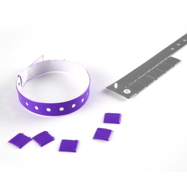 Plastico personalizável Vinil Pulseiras de evento descartáveis Protegidas à água Actividade promoção de vendas de evento Pulseira de presente