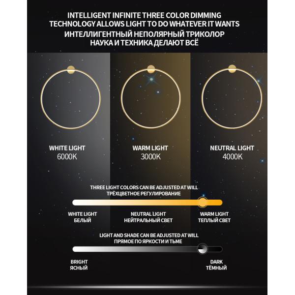 Minimalist modern background wall led wall lamp designer art living room sofa circle wall lamp(WH-OR-232)