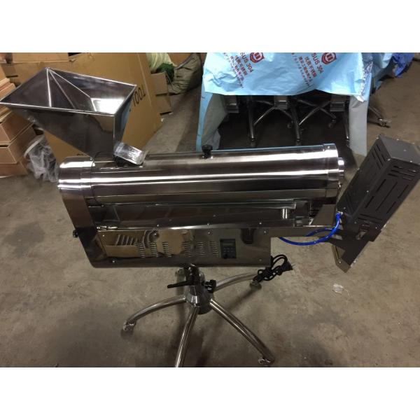 Small Stainless Steel Capsule Polishing Machine Adjustablet Speed 10000 Pcs / Min