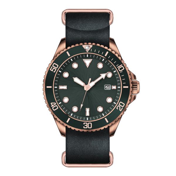 Sandblasted Mens Automatic Wrist Watches , PVD plating black steel strap watches