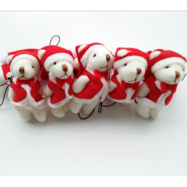 Mini Osito de Muñecas de Navidad 6cm Plush juguete Teddy Bear muñeco colgante con 6 * 3 * 2cm Tamaño