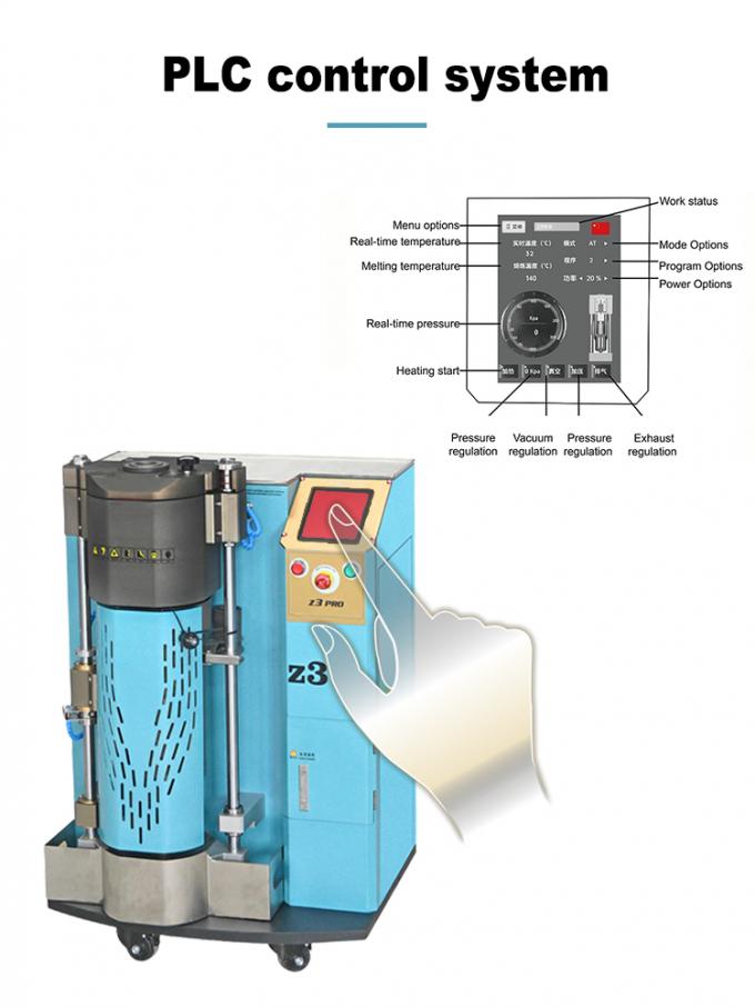 3KG Full-auto Vacuum Pressure Casting Machine with 0.1%-0.2% Gold Loss for Jewelry Production