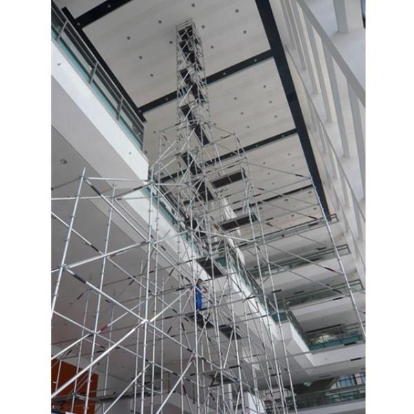 50.8mm Diameter Aluminium Scaffold Tower 39m Height 3.2m Thickness Ringlock Scaffolding