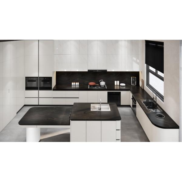 Versatile U Shaped Kitchen Cabinet Modern Black Kitchen Cabinet With Maximized Storage