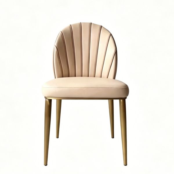 IM-202 Metal Restaurant Chair, Modern Shell-Back Dining Chair with Customizable Frame