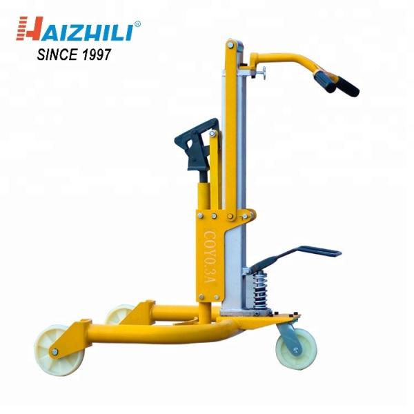 Hydraulic Drum Lifting Trolley , Powder Coating Surface 420kg Manual Oil Drum Truck