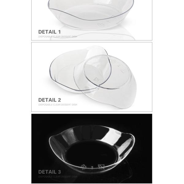 Hot sell popular cheap plastic small restaurant serving dishes for weddings
