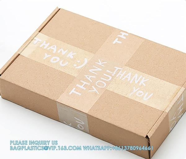 Designer Cute Packing Tape, Colorful Printing Shipping Tape, Carton Decorative Tape For Sealing Boxes, Thank You